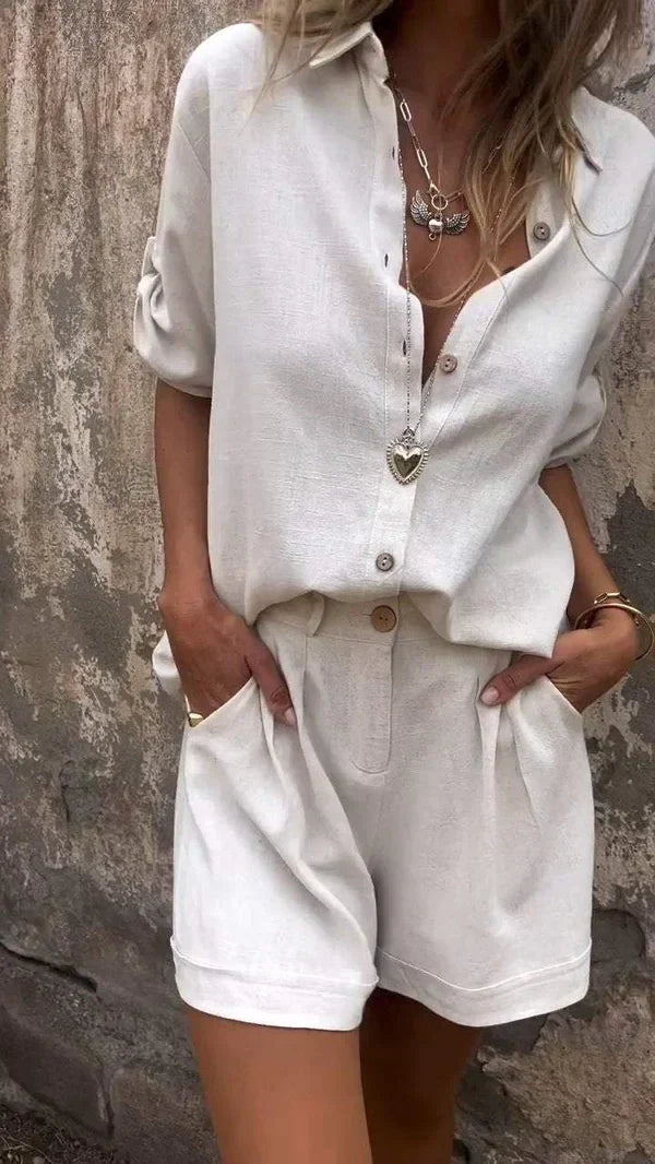 BLÁITHÍN - MEDIUM SLEEVED SHIRTS AND SHORTS SET