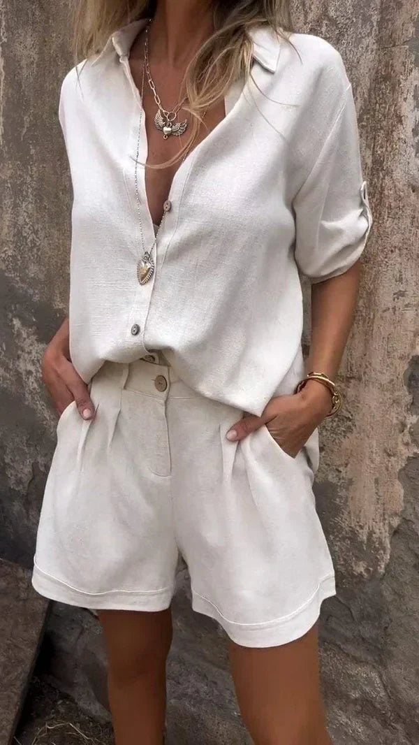 BLÁITHÍN - MEDIUM SLEEVED SHIRTS AND SHORTS SET